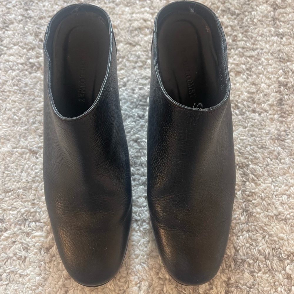 Rachel Comey Black Leather Block Heel Mules - Picture 8 of 10